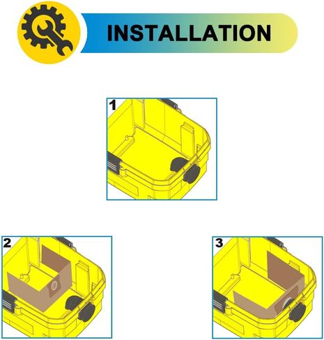SpaceTent 10 عبوات DXVA25-4040 أكياس تصفية الغبار سعة 4 جالون لـ DeWalt DXV04T 4 جالون رطب/جاف in Kuwait