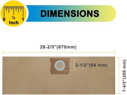 SpaceTent 10 عبوات DXVA25-4040 أكياس تصفية الغبار سعة 4 جالون لـ DeWalt DXV04T 4 جالون رطب/جاف in Kuwait