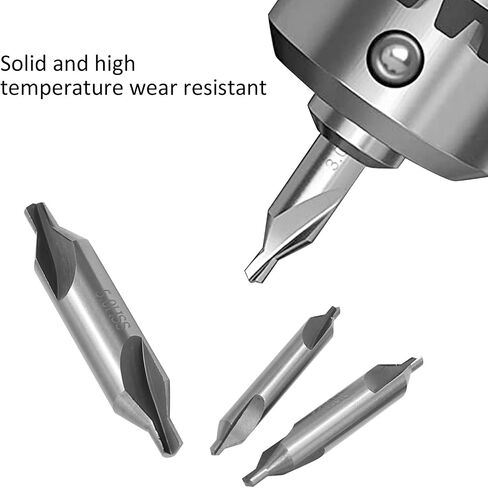 Saihisday 7PCS Center Drill Bits Set M2 HSS Centering Starter Drill Bit 60-Degree Countersink Tools for Lathe Metalworking in Saudi Arabia