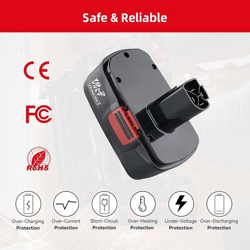 تمت ترقية VANON إلى 4.8Ah DieHard C-3 Ni-MH لاستبدال بطارية الحرفي 19.2 فولت 2 حزمة 1323903 130279005 130279003 130279017 1323517 315.11375 315.11485 315.113753 315.115 410 in Kuwait