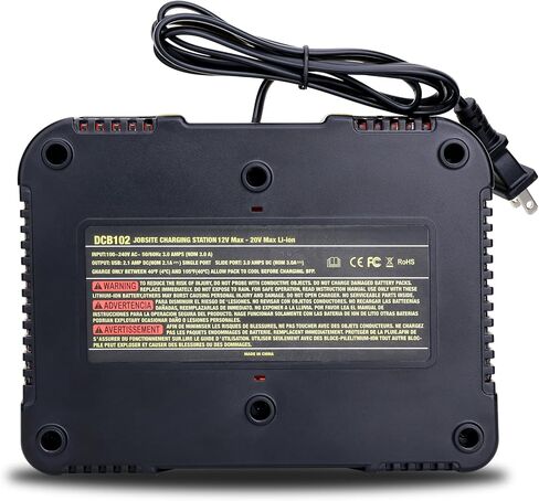 Kotoate DBC102 استبدال شاحن مزدوج لمحطة شاحن بطارية ليثيوم 12 فولت 20 فولت ماكس DCB105 DCB112 DCB120 متوافق مع بطارية 20 فولت DCB203 DCB201 DCB200 in Kuwait