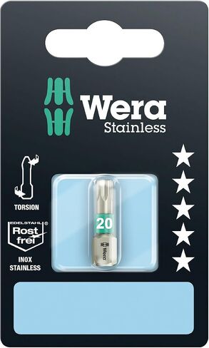 WERA 05073622001 3867/1 TS SB TORX® bits, Stainless, TX 20 x 25 mm in Saudi Arabia