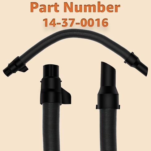 مجموعة خرطوم المكنسة 14-37-0016 من Lusperi - متوافقة مع Milwaukee 0970-20 M18 Fuel 18V PACKOUT 2.5 جالون مكنسة كهربائية رطبة/جافة (يرجى ملاحظة مخطط استخدام المنتج) in Kuwait