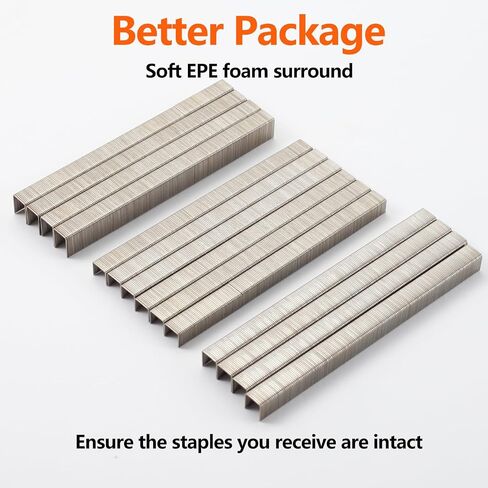 SITLDY 3/8 Inch Crown 22 Gauge Stainless Steel Staples 2240-Count 3 Sizes for 71 Series Staple Gun, Includes: 5/16", 3/8", 1/2" Assortment, Combo kit in Saudi Arabia