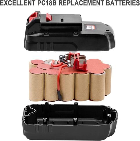 بطارية KINGTIANLE لكابل بورتر PC18B: بطاريات حفر بديلة PCC489N شاحن أدوات فولت PCMVC 18V Ni-MH 5.0Ah 2 حزم in Kuwait