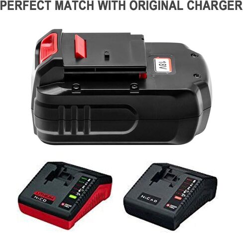 بطارية KINGTIANLE لكابل بورتر PC18B: بطاريات حفر بديلة PCC489N شاحن أدوات فولت PCMVC 18V Ni-MH 5.0Ah 2 حزم in Kuwait