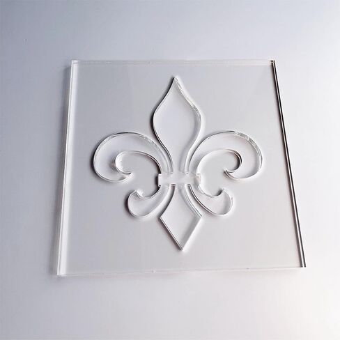 Fleur de Lis Router Template, Clear Acrylic Template, Woodworking Router Template in Saudi Arabia