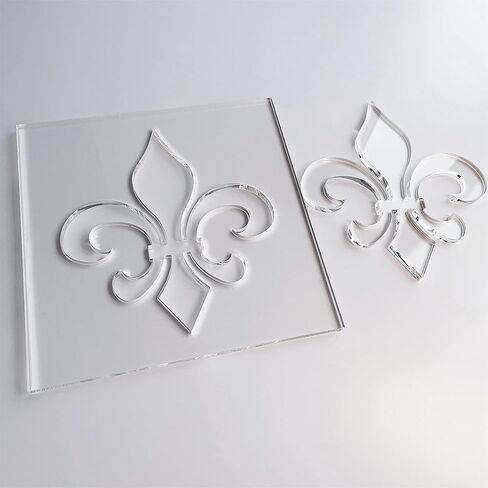 Fleur de Lis Router Template, Clear Acrylic Template, Woodworking Router Template in Saudi Arabia