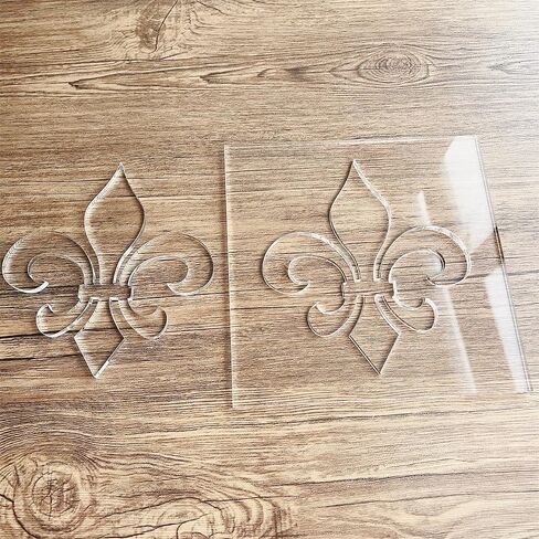 Fleur de Lis Router Template, Clear Acrylic Template, Woodworking Router Template in Saudi Arabia