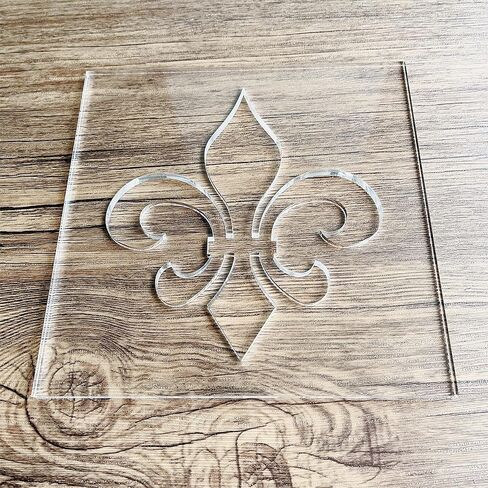 Fleur de Lis Router Template, Clear Acrylic Template, Woodworking Router Template in Saudi Arabia