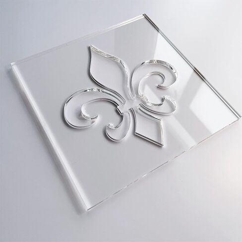 Fleur de Lis Router Template, Clear Acrylic Template, Woodworking Router Template in Saudi Arabia