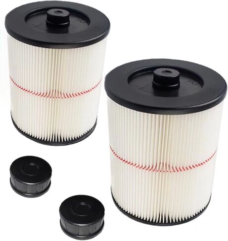 9-17816 filter for craftsman shop vac, 917816 red stripe filter Wet/Dry Air Filter Replacement Part fit 5 Gallon & Larger Vacuum Cleaner Accessories9 17 12 8 16 Cartridge Filter -2Pack in Kuwait