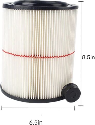 9-17816 filter for craftsman shop vac, 917816 red stripe filter Wet/Dry Air Filter Replacement Part fit 5 Gallon & Larger Vacuum Cleaner Accessories9 17 12 8 16 Cartridge Filter -2Pack in Kuwait