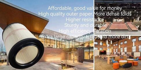 9-17816 filter for craftsman shop vac, 917816 red stripe filter Wet/Dry Air Filter Replacement Part fit 5 Gallon & Larger Vacuum Cleaner Accessories9 17 12 8 16 Cartridge Filter -2Pack in Kuwait