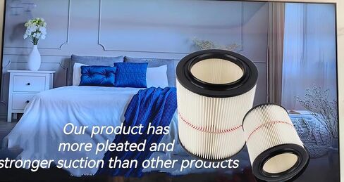 9-17816 filter for craftsman shop vac, 917816 red stripe filter Wet/Dry Air Filter Replacement Part fit 5 Gallon & Larger Vacuum Cleaner Accessories9 17 12 8 16 Cartridge Filter -2Pack in Kuwait