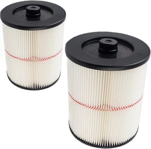 9-17816 filter for craftsman shop vac, 917816 red stripe filter Wet/Dry Air Filter Replacement Part fit 5 Gallon & Larger Vacuum Cleaner Accessories9 17 12 8 16 Cartridge Filter -2Pack in Kuwait