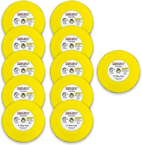 3" Hook and Loop Sanding Backup Pad 5/16-24 Female Thread TGR130301 (1 Pack) in Saudi Arabia