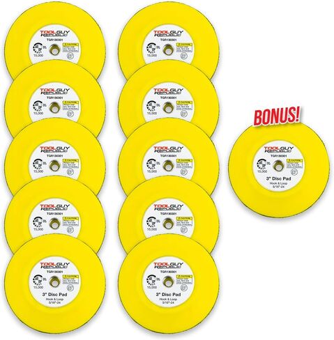 3" Hook and Loop Sanding Backup Pad 5/16-24 Female Thread TGR130301 (1 Pack) in Saudi Arabia