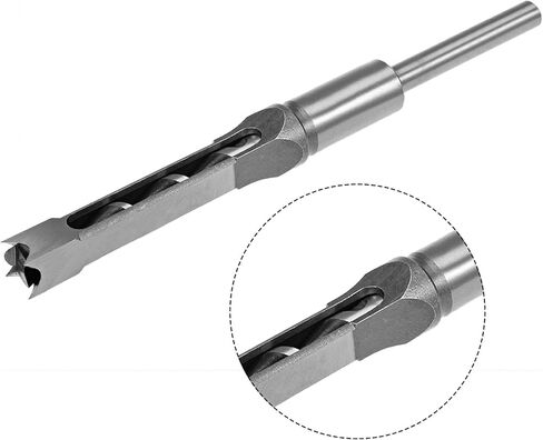1/2 بوصة ثقب مربع مثقاب الخشب أدوات النجارة اوجير بت عالية الكربون الصلب جوفاء إزميل نقر أداة السلطة in Kuwait