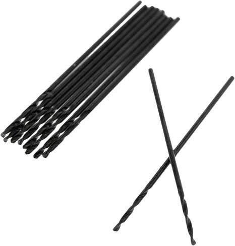 10PCS 0.8mm Twist Drill Bits,HSS Drill Bits with Straight Shank | Electrical Drilling Tool Replacement for Plastic,Copper,Wood,Metal,Aluminum Alloy,Steel,Cast Iron in Kuwait