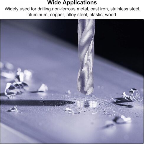 uxcell Solid Carbide Drill Bits, 2.5mm C2/K20 Tungsten Carbide Jobber Drill Bits Straight Shank Drilling Tool for Stainless Steel Aluminum Iron Metal Plastic 2pcs in Saudi Arabia