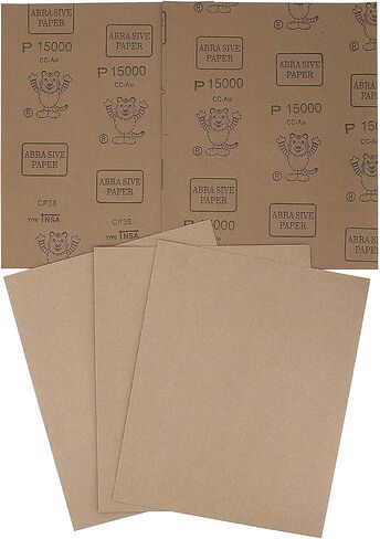 9x11 inch 10 Sheets Sandpaper, Wet or Dry 7000-15000 Grit 5 Assortment Sand Paper, Extra Fine Precision Abrasive Pads for Automotive Sanding, Wood Turing Finishing, Metal Furniture Polishing in Saudi Arabia