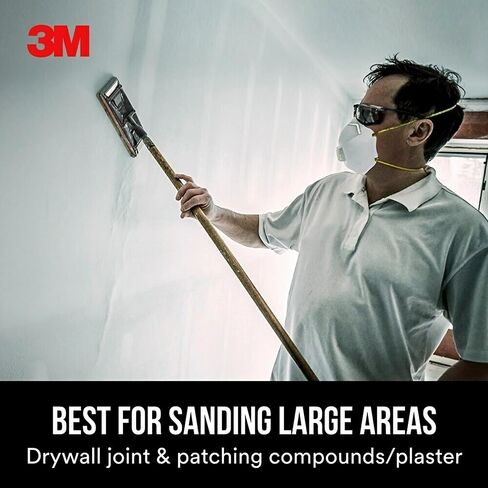 3M Pro-Pak Drywall Sanding Paper, 25 Sheets, 120 Grit, 4.2 in x 11.25 in | Pre-Cut Sheet, Fit Most Drywall Sanding Tools, Heavy-Duty Paper Backing, Resist Tearing (99430) in Saudi Arabia