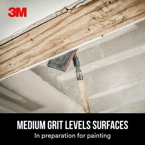 3M Pro-Pak Drywall Sanding Paper, 25 Sheets, 120 Grit, 4.2 in x 11.25 in | Pre-Cut Sheet, Fit Most Drywall Sanding Tools, Heavy-Duty Paper Backing, Resist Tearing (99430) in Saudi Arabia