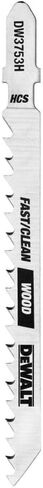 DeWalt DW3753H 4" 6 TPI T-Shank Clean Cut Wood Cutting Jig Saw Blade, 5 Pack in Saudi Arabia