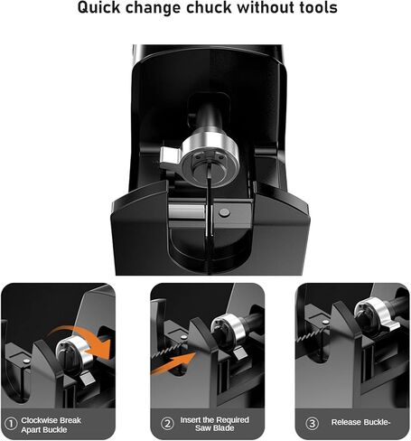WMLBK Cordless Saw Drill Attachment, Portable Reciprocating Saw Attachment Adapter Jig Saw Attachment with 15pcs Blades for Metal Wood Cutting in Kuwait
