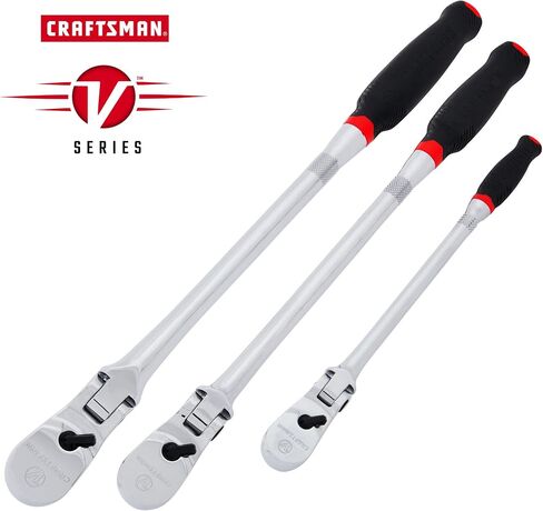 Craftsman V-SERIES Ratchet Set, Flexible Head, 3 Piece (CMMT86505V) in Saudi Arabia