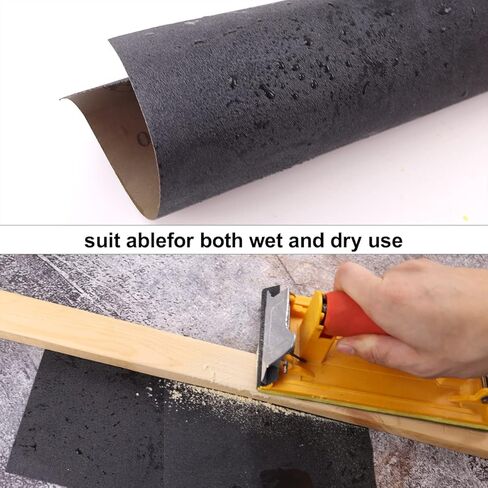 ورق صنفرة 1000 حبيبة 10 قطع، 9 × 11 بوصة، صفائح كاملة من كربيد السيليكون الرطب والجاف، ورق رمل كامل لتشطيب الأثاث الخشبي، المعدن، الحوائط الجافة، البلاستيك، تلميع سنفرة السيارات، صنفرة كتلة الرمل اليدوية in Kuwait