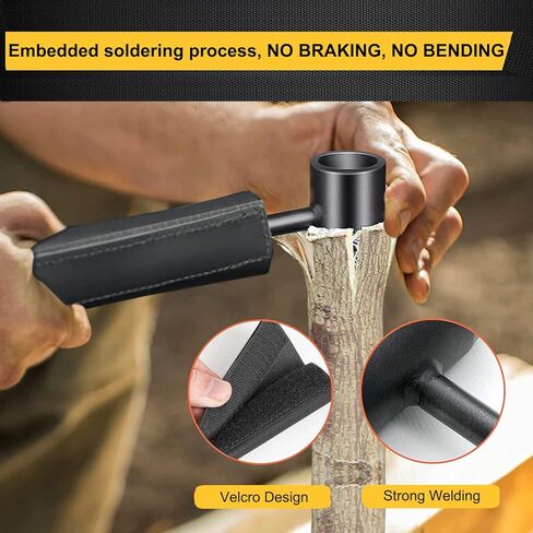 Eewudwok Bushcraft Hand Auger Wrench -Bushcraft Survival Settler Tools - Wood Auger Manual Auger Drill - Scotch Eye Hand Auger Wrench (Brown) in Kuwait