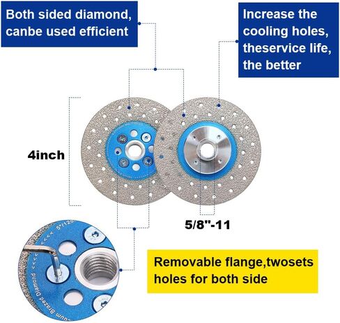 4.5" Beveling Diamond Blade Granite Cutting Diamond Blade Fast Cutting and Grinding Shaping Diamond Disc for Angle Grinder in Saudi Arabia