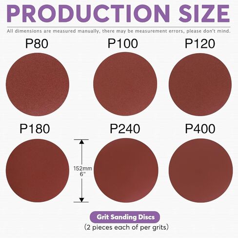 Swpeet 23Pcs 4 x 36 Inch Aluminum Oxide Sanding Belts (80/120/150/240/400 Grits) with 6 Inch No-hole Back Flocking Sanding Disc (80/100/120/180/240/400 Grits) and Cleaning Eraser in Saudi Arabia