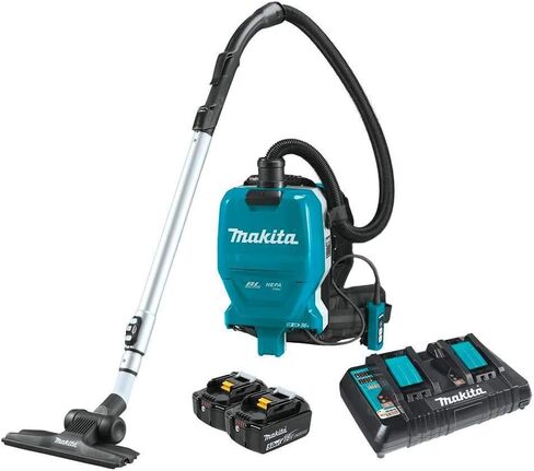 Makita XCV09PT 18V X2 LXT® Lithium-Ion (36V) Brushless Cordless 1/2 Gallon HEPA Filter Backpack Dry Vacuum Kit (5.0Ah) in Saudi Arabia