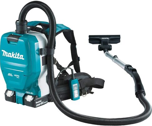 Makita XCV09PT 18V X2 LXT® Lithium-Ion (36V) Brushless Cordless 1/2 Gallon HEPA Filter Backpack Dry Vacuum Kit (5.0Ah) in Saudi Arabia