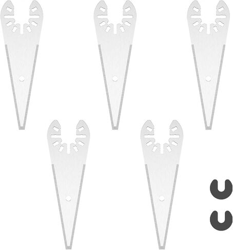 5pcs Tapered Sealant Cutting Blade, Oscillating Tool Caulk Removal Blade to Remove Paint Caulk Adhesive Sealant in Saudi Arabia