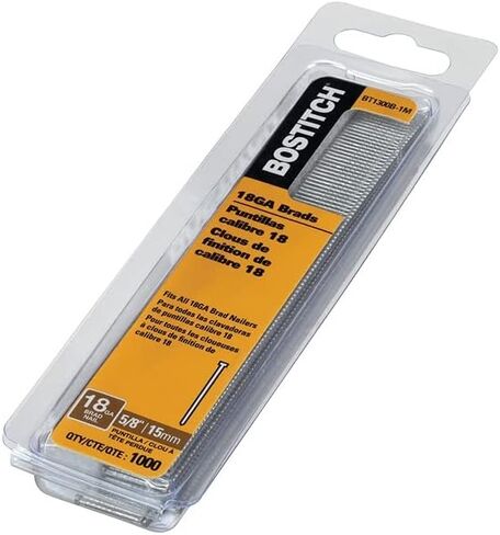 BOSTITCH Brad Nails, 18GA, 5/8-Inch, 3000-Pack (BT1300B) , Brown in Saudi Arabia