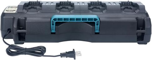 Lasica DCB104 استبدال شاحن سريع بأربعة منافذ لمحطة شحن البطاريات De-Walt DCB104، متوافق مع De-Walt 12V و20V/60V Max DCB3244 DCB206 DCB204 DCB203 DCB606 حزم بطاريات الأدوات اللاسلكية in Kuwait