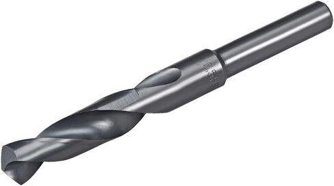 uxcell 16.5mm Reduced Shank Drill Bit HSS 6542 Black Oxide with 1/2 Inch Straight Shank in Saudi Arabia