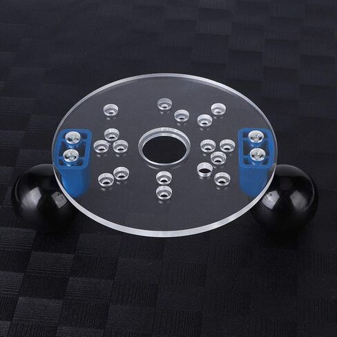 Woodworking Router Base, Clear Router Base Plate with Handles Replacement Trimming Plate Baseplate PVC Lightweight Variable Router Compact Router Tool for Woodworking, Compact Routers, Round in Saudi Arabia