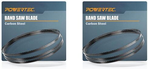 POWERTEC 105 Inch Bandsaw Blades, 1/4" x 6 TPI Band Saw Blades for Most 14" Band Saws with Riser Block Kits for Woodworking, 1 Pack (13205V) in Saudi Arabia