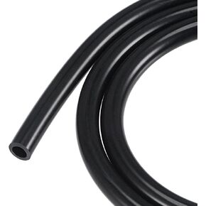 MECCANIXITY Silicone Tubing Hose 1/4" ID 3/8" OD 3.3ft Black for Water Hose Air Tube