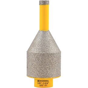 HIGHDRIL Diamond Core Drill Bit - 2pcs 20-50mm Diamond Finger Milling Bits Diamond Beveling Chamfer Bit for Drilling Enlarging Shaping Holes in Porcelain Tile Ceramic Marble Granite