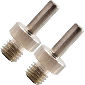 BGTEC Core Drill Bit Adapter for Threaded Diamond Hole Saw Core Drill Bit 5/8"-11 Male to 3/8" Shank for Core Drilling Grinding Disc