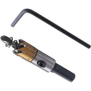Hegebeck HSS Hole Saw 1/2" Drill Bit Opener Cutter Drilling Tool for Stainless Steel Aluminum Alloy Thin Iron Plastic Wood 1 Pcs