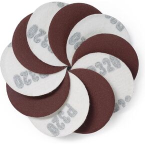 100PCS 2 Inch Hook and Loop Sanding Discs No-Hole Sandpaper 600 Grit Orbital Sander Pads for Sanders Drill Aluminum Oxide Sandpaper Discs for Woodworking Wood Automotive Metal in Kuwait