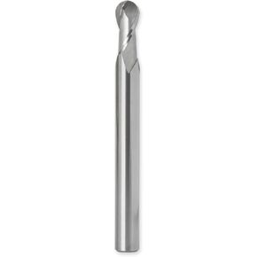 ROUTYBITS - 1/4 Inch - Ball Nose Bit - 1/4 Shank, 1/2 in. FL, Solid Carbide, Spiral Endmill, CNC Router Bits in Kuwait