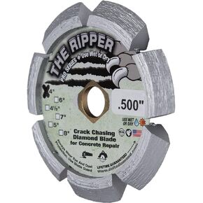 Delta Diamond Ripper Pro Premium 4 Inch X .250 Crack Chaser Diamond Blade, 7/8"-5/8" Arbor, V Shaped for Crack Repair in Concrete, Asphalt (4" X 1/4") in Kuwait